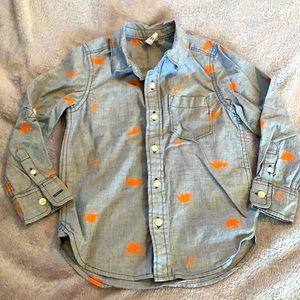 Baby gap long sleeve button down shirt